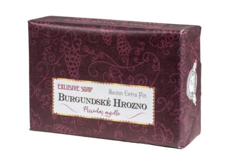 MÝDLO 200g BURGUNDSKÉ HROZNO v dárkovém balení / 16ks v balení
