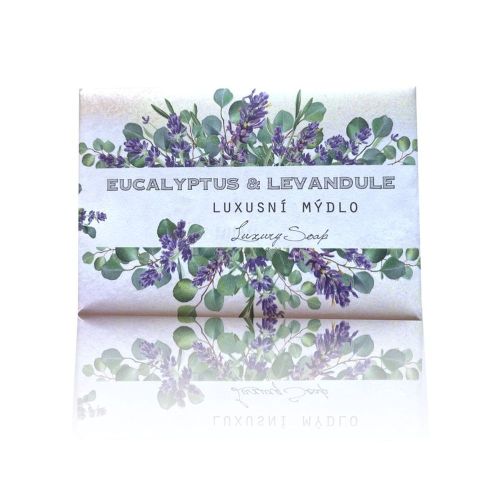 MÝDLO 200g EUCALYPTUS A LEVANDULE v dárkovém balení / 16ks v balení NOVINKA