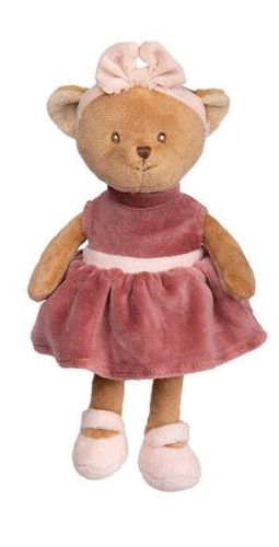 BK BABY MELI medvěd vínové šaty (15 cm) Patchwork Family Bukowski Design