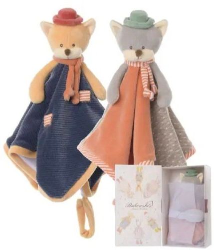 BK BEN BABY RUG muchláček s oranžovým kloboučkem (30x30 cm) s dárkovým boxem  Bukowski Design