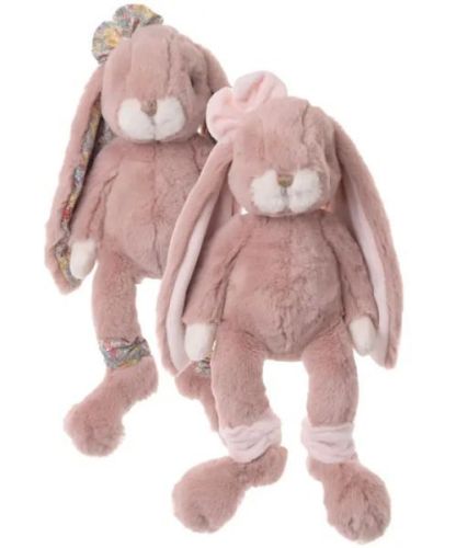 BK STRAWBERRY zajíc starorůžový  růžová mašle (35 cm) Bukowski Design