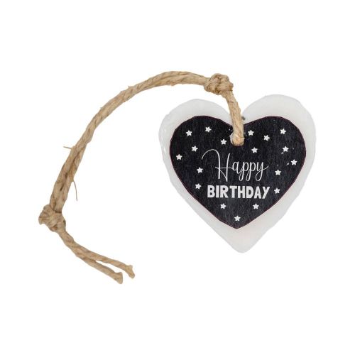 MÝDLO srdce velké 70 g Happy Birthday (černá kartička) SOAP and GIFTS BV - bal. po 5 ks