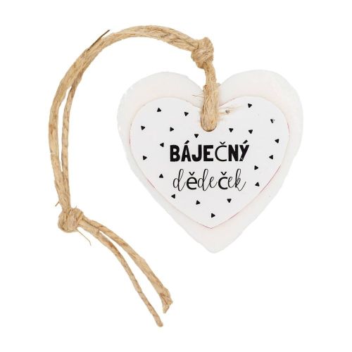 MÝDLO srdce velké 70 g Báječný dědeček (bílá kartička) SOAP and GIFTS BV - bal. po 5 ks