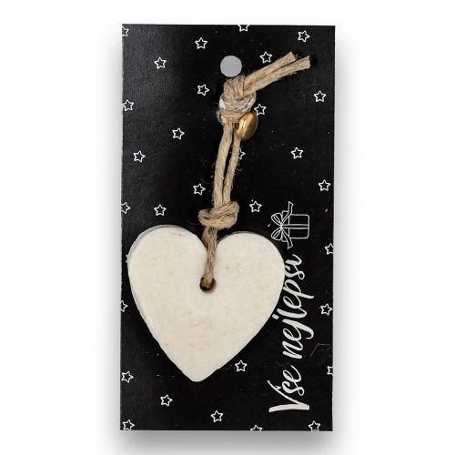 MÝDLO srdce malé 10 g Vše nejlepší (černá kartička) SOAP and GIFTS BV - bal. po 6 ks