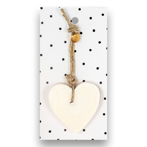 MÝDLO srdce malé 10 g bez textu (bílá kartička) SOAP and GIFTS BV - bal. po 6 ks