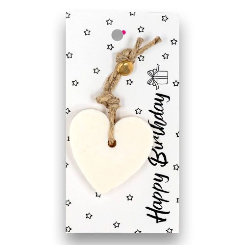 MÝDLO srdce malé 10 g Happy Birthday (bílá kartička) SOAP and GIFTS BV - bal. po 6 ks