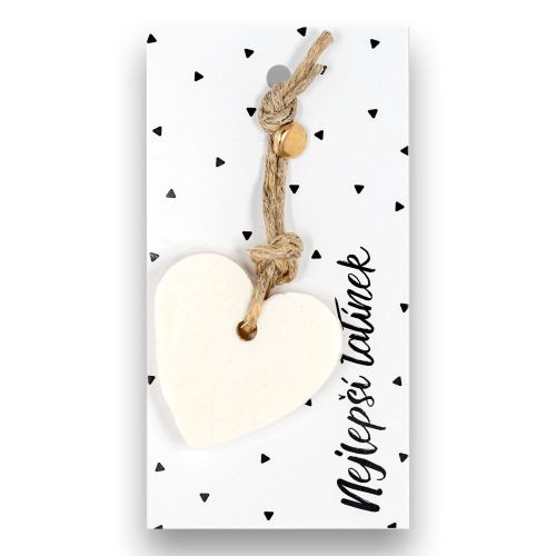 MÝDLO srdce malé 10 g Nejlepší tatínek (bílá kartička) SOAP and GIFTS BV - bal. po 6 ks