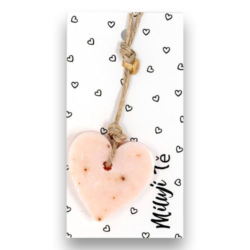 MÝDLO srdce malé 10 g Miluji Tě (bílá kartička)SOAP and GIFTS BV - bal. po 6 ks