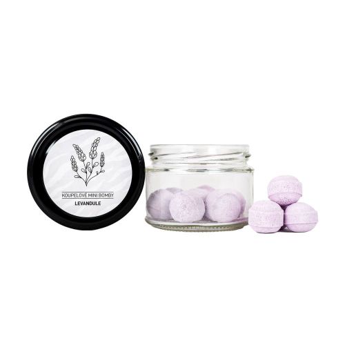 MINI KOUPELOVÉ BOMBY ŠUMIVÉ Levandule 100 g SOAP and GIFTS BV - obj. po 1 ks