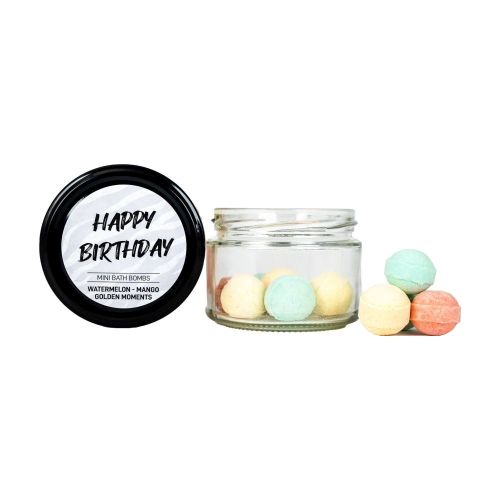 MINI KOUPELOVÉ BOMBY ŠUMIVÉ Happy Birthday 100 g  SOAP and GIFTS BV - obj. po 1 ks