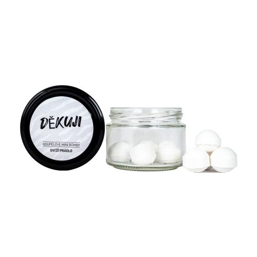 MINI KOUPELOVÉ BOMBY ŠUMIVÉ Děkuji 100 g  SOAP and GIFTS BV -obj. po 1 ks