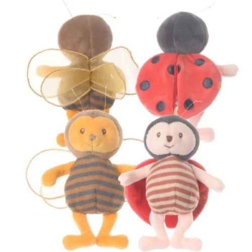 BK LADYBUG a BEE beruška a včelka  ( 10 cm) klíčenka NOVINKA Bukowski Design