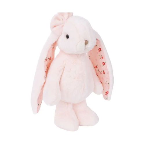 BK JUNIOR KANINA zaječí slečna růžová květované uši (22 cm) NOVINKA Bukowski Design