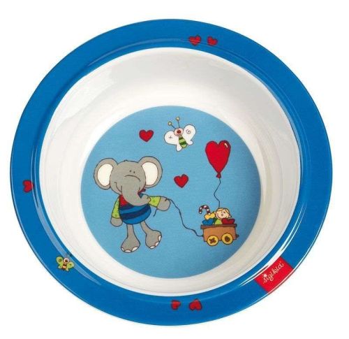 Melamin baby mistička LOLO LOMBARDO slon se silikonem (15,5 cm) sigikid