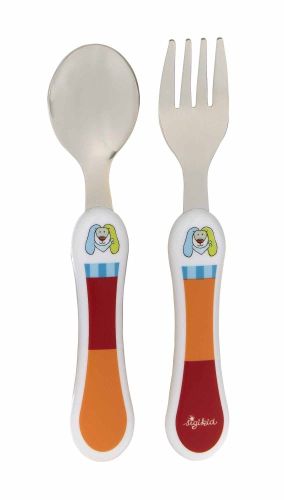 Dětské nádobí baby příbor-kov RINGEL DINGEL zajíc (vidlička a lžíce) 14 cm sigikid