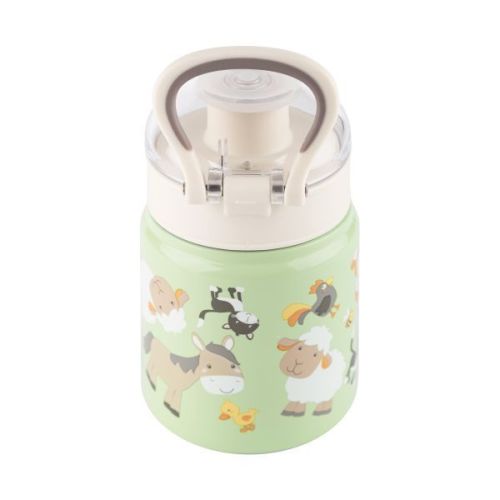 Lahvička z nerezové oceli na pití FARMA (400ml) Sigikid