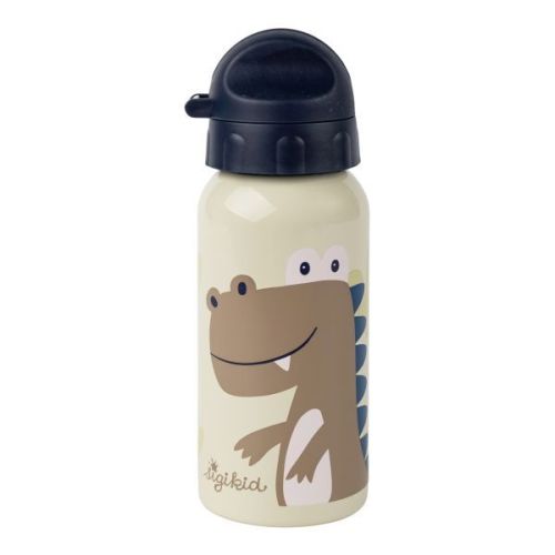 Lahvička z nerezové oceli na pití DINO (400 ml) Sigikid