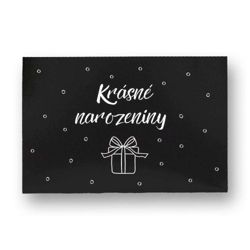 VONNÉ PŘÁNÍ 10 g Krásné narozeniny (černé) SOAP and GIFTS BV- obj. po 4 ks