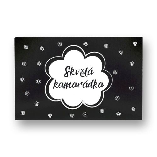 VONNÉ PŘÁNÍ 10 g Skvělá kamarádka (černé) SOAP and GIFTS BV- obj. po 4 ks