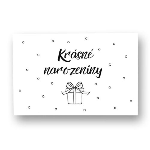 VONNÉ PŘÁNÍ 10 g Krásné narozeniny (bílé) SOAP and GIFTS BV- obj. po 4 ks