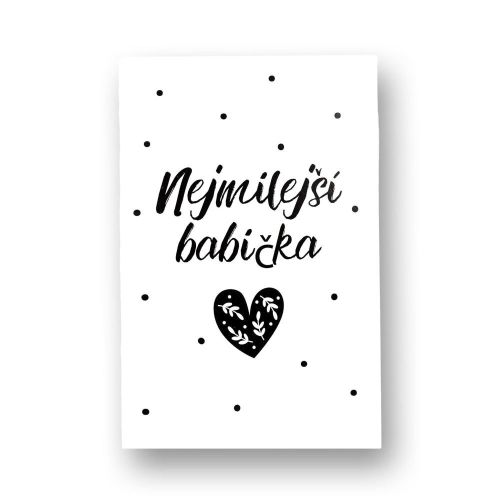 VONNÉ PŘÁNÍ 10 g Nejmilejší babička (bílé) SOAP and GIFTS BV- obj. po 4 ks