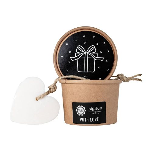 MÝDLO srdce velké v krabičce 70 g Dárek (černá etiketa) SOAP and GIFTS BV