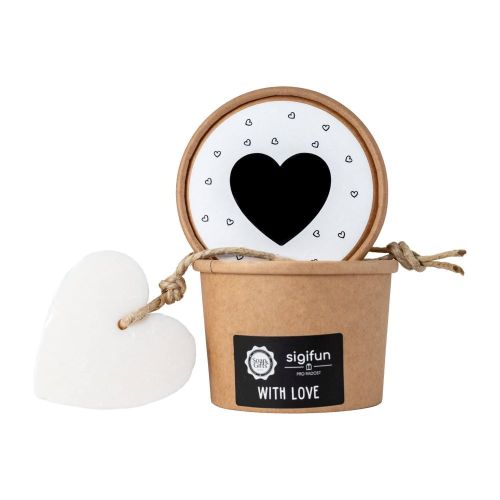 MÝDLO srdce velké v krabičce 70 g Srdíčko (bílá etiketa) SOAP and GIFTS BV