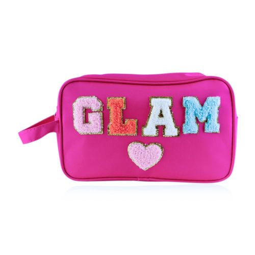 TAŠKA kosmetická s nášivkou GLAM, rozměry 26x9x16 cm NOVINKA ACCENTRA