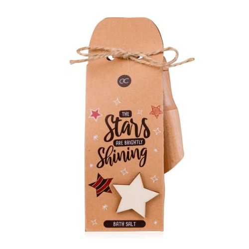 SŮL do koupele 100g WINTER WOODS v dárkové krabičce s dřevěným zdobením a vařečkou  ACCENTRA