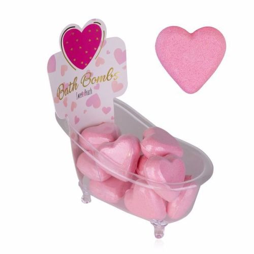 FIZZER 90g  HEARTS ve tvaru srdce (14 ks v plastové vaně) ACCENTRA