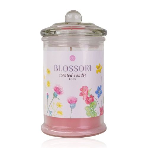 VONNÁ SVÍČKA 8x15cm BLOSSOM ve skle ACCENTRA