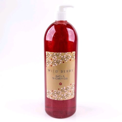 GEL koupelový/sprchový 1000 ml s pumpičkou  BERRY CHRISTMAS vůně: kořeněné jablko ACCENTRA