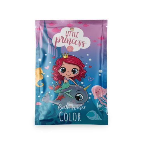 KOUPEL barevná 80g  LITTLE PRINCESS s efektem změny barvy (modrá až zelená) ACCENTRA