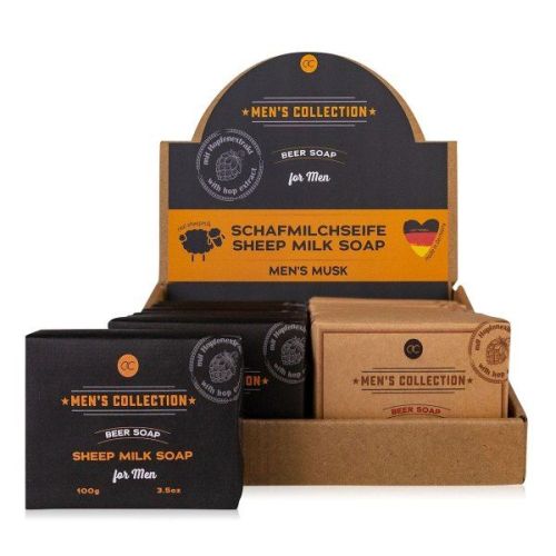 MÝDLO s ovčím mlékem 100g MEN´S COLLECTION s výtažky z chmele, 2 barvy/1 vůně ACCENTRA