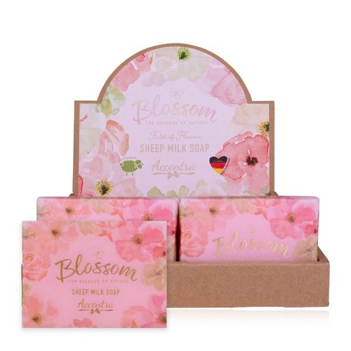 MÝDLO z ovčího mléka 100g BLOSSOM ručně vyráběné v papírovém obalu NOVINKA ACCENTRA