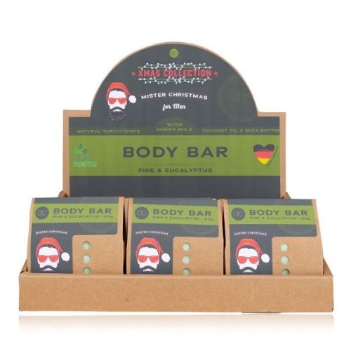 GEL sprchový tuhý 60g MEN&#039;S COLLECTION XMAS ručně vyrobený v papírovém sáčku ACCENTRA