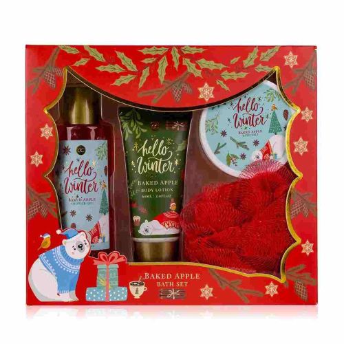 SET koupelový HELLO WINTER v boxu s průhledem ACCENTRA