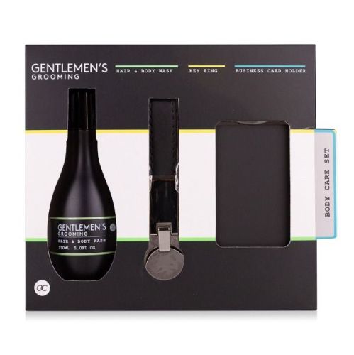 SET koupelový GENTLEMEN&#039;S GROOMING s pouzdrem na vizitky ACCENTRA