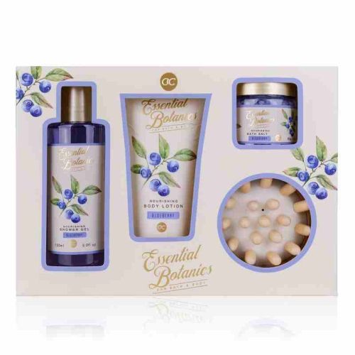 SET koupelový ESSENTIAL BOTANICS-FRUITS (borůvka) v papírovém boxu ACCENTRA