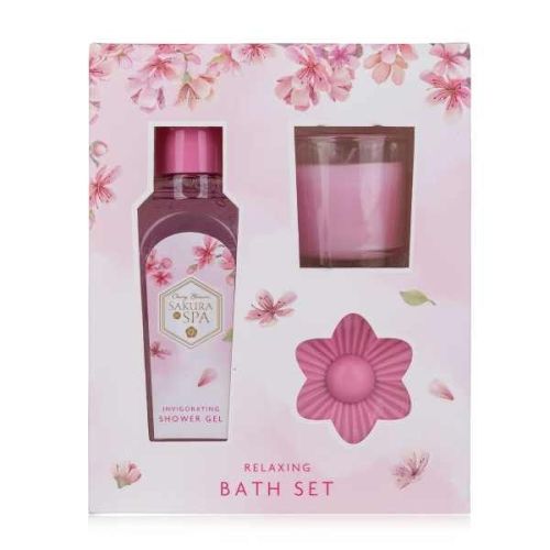 SET koupelový SAKURA SPA v papírové dárkové krabičce, 110ml sprchový gel ACCENTRA