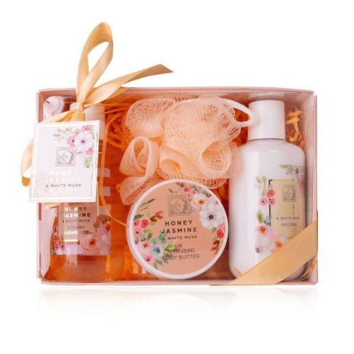SET koupelový HONEY JASMINE v dárkové krabičce, vč. máslo tělové SALSA