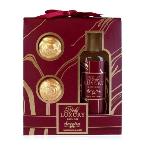 SET koupelový BODY LUXURY v dárkové krabičce vč. gel sprchový, fizzer ACCENTRA
