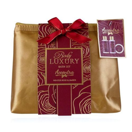 SET koupelový BODY LUXURY v kosmetické taštičce vč. gel sprchový, mýdlo, mléko tělové  ACCENT