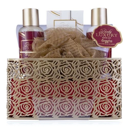 SET koupelový BODY LUXURY v kovovém koši ACCENTRA