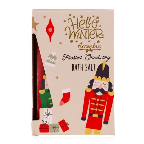 SET koupelový HELLO WINTER v dárkovém balení vč. 3 x 40 g sůl do koupele  ACCENTRA