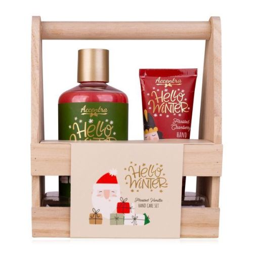 SET péče o ruce HELLO WINTER v dřevěném boxu na nářadí ACCENTRA