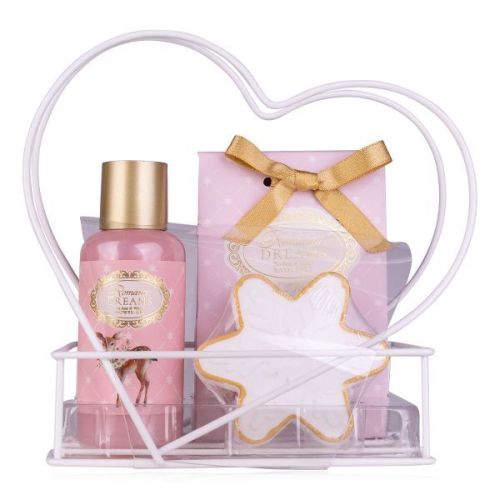 SET koupelový ROMANTIC DREAMS v drátěném koši  ACCENTRA