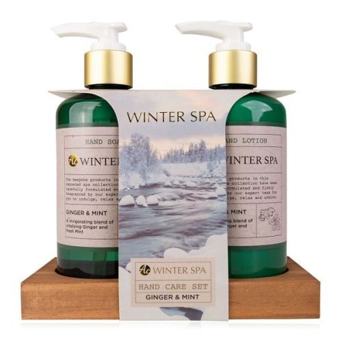 SET péče o ruce WINTER SPA na dřevěném tácku ACCENTRA