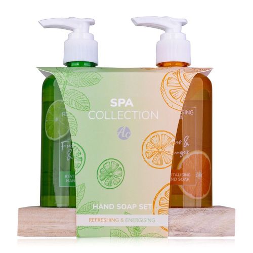 SET péče o ruce SPA COLLECTION na dřevěném tácku s pumpičkou NOVINKA ACCENTRA