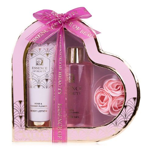 SET koupelový ESSENCE OF BEAUTY v dárkovém balení ve tvaru srdce NOVINKA SALSA